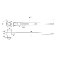 トップ工業 タフガチャ KRMー17X21 1丁（直送品）