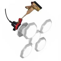 フジマック LEDスタンド&クリップ2WAYランプ(60W/6000ルーメン) PWLー60FLS 1個