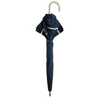 アテイン 47cm 手開き傘 長傘 晴雨兼用 日傘 パイピングフリル ネイビー 6662NV 1セット(3本)（直送品）