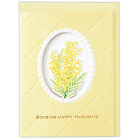 日本ホールマーク 多目的 グリーティングカード立体SFミモザ 829964 1セット(1枚×6)