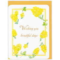 日本ホールマーク 多目的 立体ミモザリース 829971 1セット(6枚)（直送品）