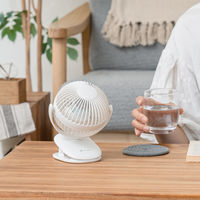 充電式 ラウンドミニクリップファン LW LCAF013-LW 1台