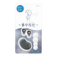 ソニック 集中耳栓 シリコンタイプ ケース付 ブラック SP-8872-D 1個