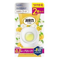 消臭力 コンパクト トイレ用 シルキーブーケ 置き型 付け替え1セット（1個（2個入）×3） 消臭剤 芳香剤 エステー