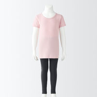 無印良品 キッズ さらっと綿クルーネックTシャツ【インナー】 キッズ110 ライトピンク 良品計画