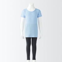 無印良品 キッズ さらっと綿クルーネックTシャツ【インナー】 キッズ120 ライトブルー 良品計画
