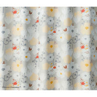 スミノエ MOOMIN 遮光カーテン タイニーフラワー 100×200cm グレー 4549781311357 1枚