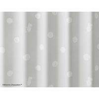 スミノエ MOOMIN レースカーテン オシリドットボイル 100×133cm ホワイト 1枚入 4549781311487 1枚