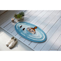 スミノエ MOOMIN ぷかぷかリトルミイ マット 48×90cm ブルー 4549781321585 1枚