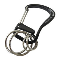 中林製作所 タフレーベル カラビナS 黒 VEX-202 1個（直送品）