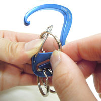 中林製作所 タフレーベル カラビナL 青 VEX-204 1個（直送品）