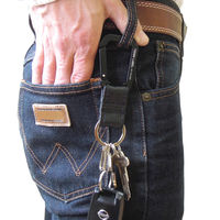 中林製作所 タフレーベル ストラップ付S 角型カラビナ VEX-211 1個（直送品）