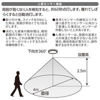 オーム電機 LEDミニシーリング LE-Y13RBーWD 06-5065 1個