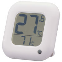 オーム電機 デジタル温湿度計白 TEMー100BーW 08-1444 1個