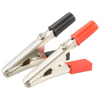 オーム電機 ワニグチクリップ大 WCL/RK 09-1882 1セット(2個×10パック)