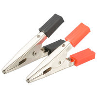 オーム電機 ワニグチクリップ中 WCM/RK 09-1881 1セット(2個×10パック)