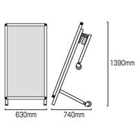 常磐精工　サポートサインショートストレッチャー白複合板　SPS-STANKA-AP　１台（直送品）