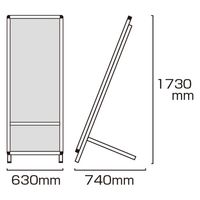 常磐精工 サポートサイン担架ホワイトボード SPT-TANKA-WB 1台（直送品）