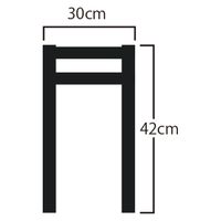 常磐精工 TABLEX-LOW 脚部 ブラック TABLEX-LOW-F 1台（直送品）