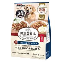 無添加良品 からだ想いの毎日ごはん 11歳からのエイジングケア 国産 180g（45g×4袋入）3袋 ドギーマン ドッグフード