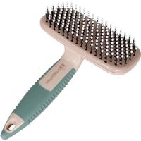 ペット美容室 掃除機能付きソフトスリッカーブラシ S 1個 ドギーマン