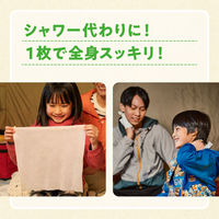 エリエール ドデカシート OUTDOOR 全身シャワー気分シート 10枚 大王製紙 汗拭きシート ボディシート