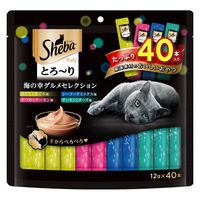 シーバ とろ～り メルティ 海の幸グルメセレクション（12g×40本入）2袋 マースジャパン 猫用 おやつ