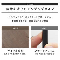 【軒先渡し】萩原 ラック 幅500×奥行240×高さ350mm ホワイト KR-3854WH 1台（直送品）