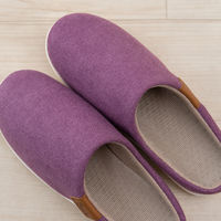 センコー Beide3 室内・屋内兼用 スリッパ M:約22.5-23.5cm パープル BEI191099 1足（直送品）