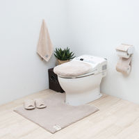 センコー SDS クッショニー 大判トイレマット 約70×70cm ベージュ BBC170111 1枚（直送品）