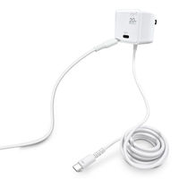 エアージェイ PD20W対応AC充電器直付けTYPE-C type-Cポート付き AKJ-PD20C WH 1台