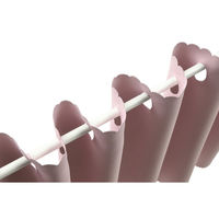 フォレストリンク 防炎遮光 カフェカーテン 1400×350mm ベビーピンク ca1108bpi-140-35-1 1枚（直送品）