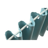 フォレストリンク 防炎遮光 カフェカーテン 1400×1200mm ホライズンブルー ca1108hzn-140-120-1 1枚（直送品）