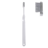 歯科用歯ブラシ スパイラルフラット グレー毛 クリア 1セット（6本入×5個） ラピス