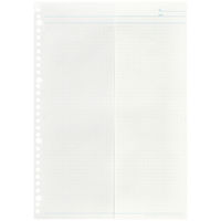 マルマン 書きやすいルーズリーフ ワイド 5mm方眼罫 A4 30穴 15枚 L1197 1セット(1冊×5)