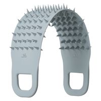 ニーズ リバーシブルスカルプケアブラシ グレー 1-00275-002 1個（直送品）