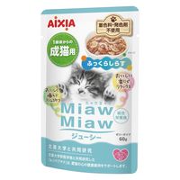 ミャウミャウ ジューシー 成猫用 ふっくらしらす ゼリータイプ 60g 1セット（1袋×24）アイシア キャットフード