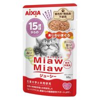 ミャウミャウ ジューシー シニア猫用 15歳頃からのあじわいまぐろ ゼリータイプ 60g 1セット（1袋×12）アイシア キャットフード