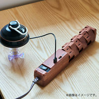 延長コード 電源タップ 12個口 1.8m 2P式 回転タップ USBポート付 ファーゴ ダークウッド PT60112DW 1個