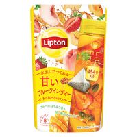 リプトン フルーツインティー ピーチ・ストロベリー&マンゴー 水出し紅茶ティーバッグ 1セット（8バッグ入×3袋）