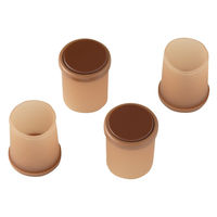 脚ピタキャップ S 椅子・テーブル脚用 丸・角兼用 1セット（4個入） レック