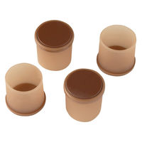 脚ピタキャップ M 椅子・テーブル脚用 丸・角兼用 1セット（4個入×2個） レック