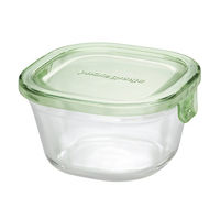 耐熱ガラス 保存容器 グリーン 角型 3点セット パック&レンジ PSC-PRN3G2 iwaki（イワキ）