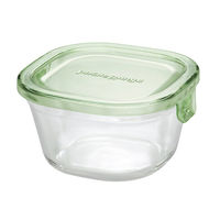 耐熱ガラス 保存容器 グリーン 角型 5点セット パック&レンジ PSC-PRN-5G iwaki（イワキ）