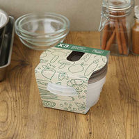 保存容器 電子レンジ対応 スマートフラップ 丸型 S （ご飯 大盛約1杯分） 440ml 1個（3個入） ロハコ （LOHACO）  オリジナル