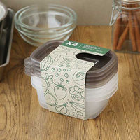 保存容器 電子レンジ対応 スマートフラップ 角型 S 400ml 1セット（4個入×2個） ロハコ （LOHACO）  オリジナル