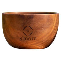 S'more（スモア）ソウシジュ木から作られた木目が綺麗なサラダボウル 10×6cm 1個