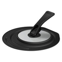 サーモス（THERMOS） 折りたたみ スタンド式 フライパン フタ 18/20cm対応 ブラック KLG-001 BK 1個