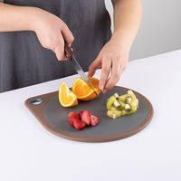 貝印 まるいまな板 25cm チャコールグレー 食洗機対応 AP5330 1個