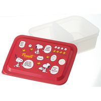 スケーター 抗菌 お弁当箱 パッキン一体型 保存容器 600ml スヌーピー レッド 電子レンジ・食洗機対応 1個